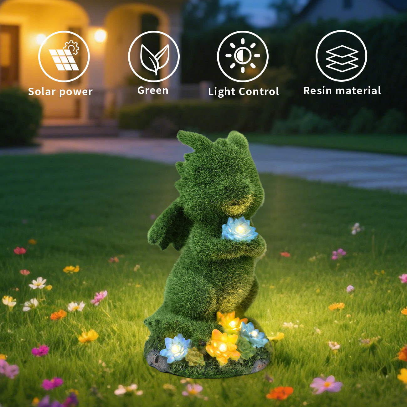 Garden Gnome Figurine with Lantern Homeandso