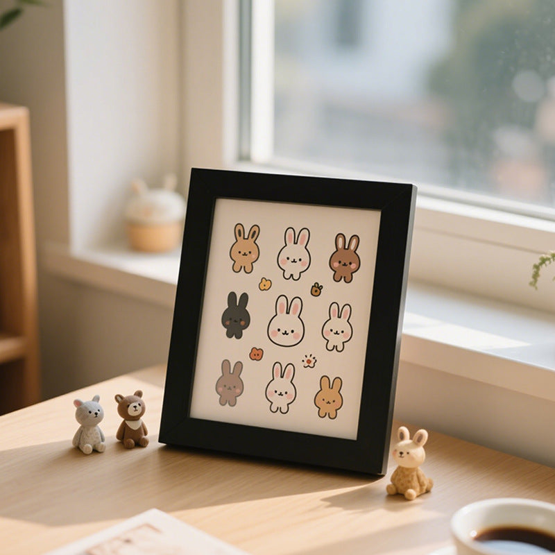 Playful Bunny Character Art Frame