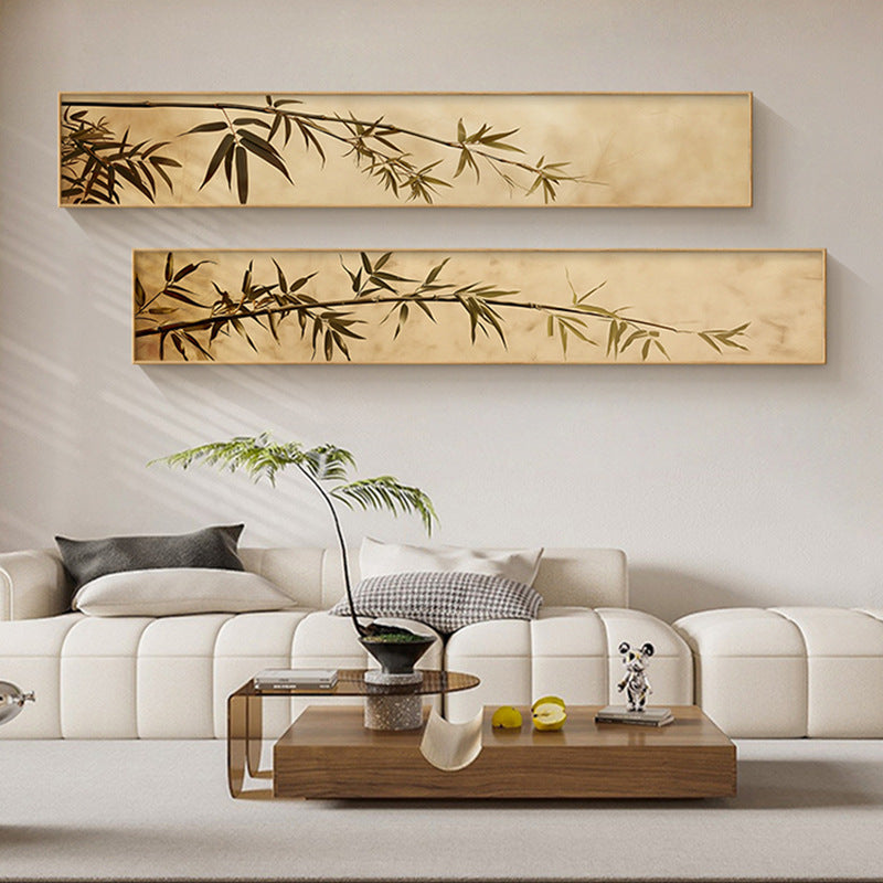 Bamboo-Inspired Horizontal Wall Art Homeandso