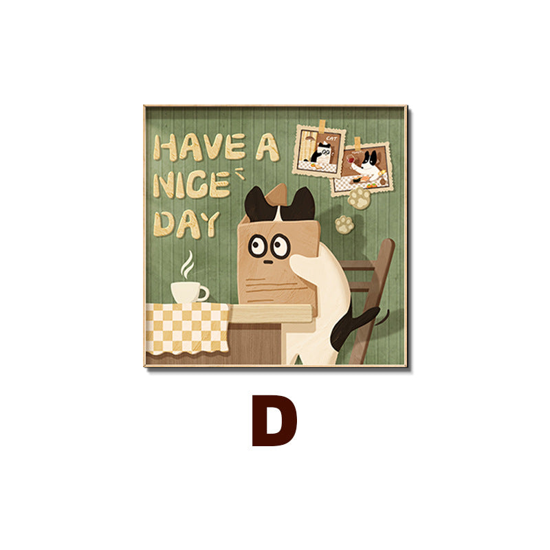 Cat-Themed Wall Art Print Homeandso