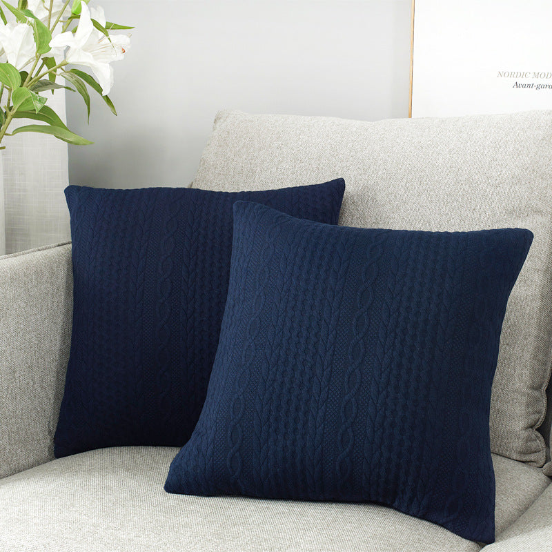 Textured Knit Decorative Pillow