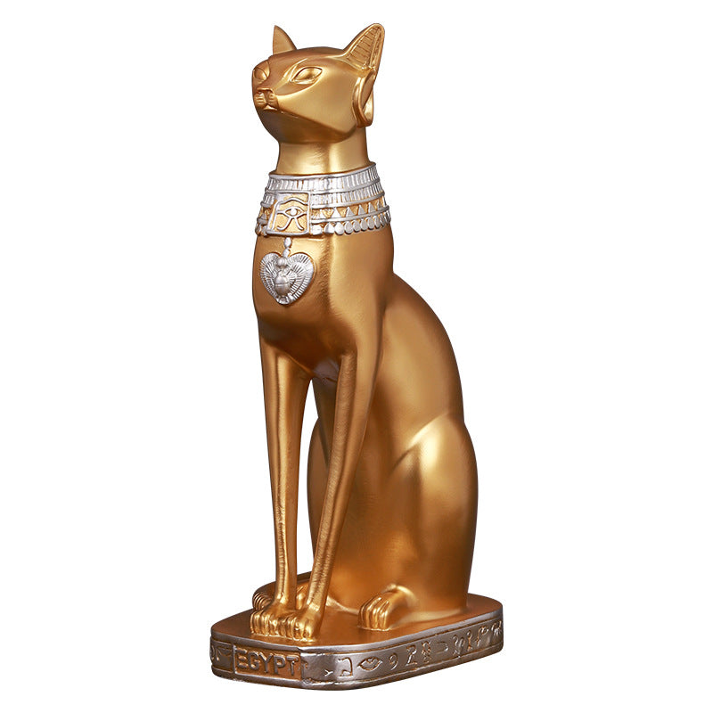 Elegant Egyptian Cat Figurine Homeandso
