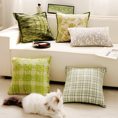 Decorative Leaf Print Cushion