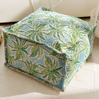 Floral Patterned Pouf
