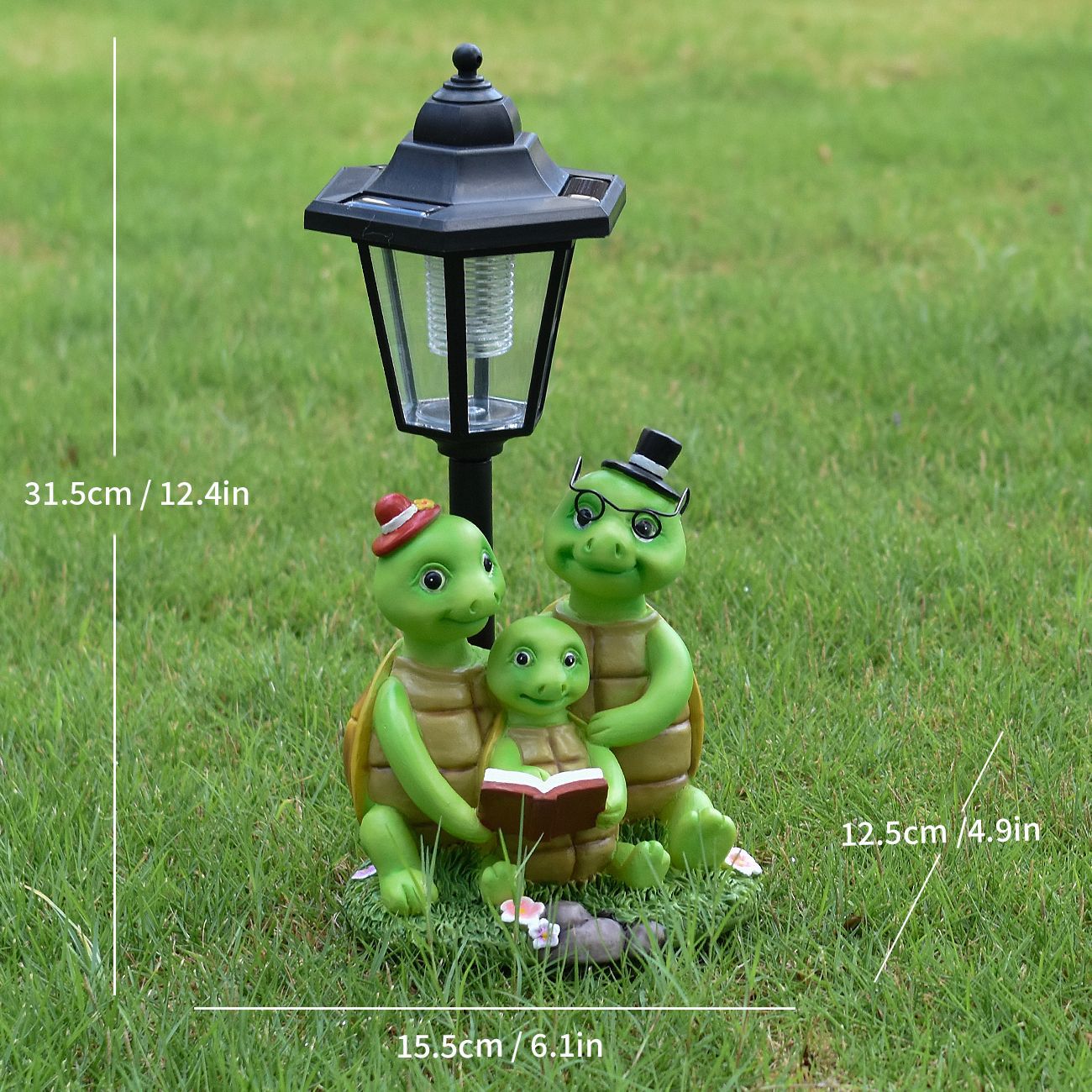 Decorative Turtle Family Lantern Homeandso