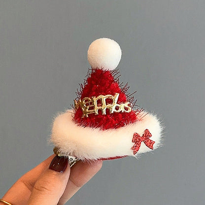 Festive Holiday-Themed Santa Hat Accessory