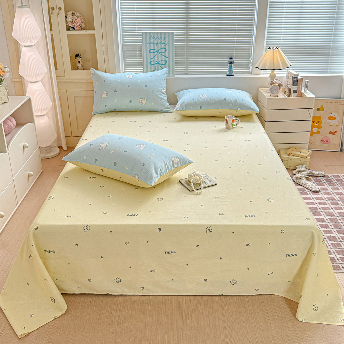 Playful Cartoon-Themed Bed Cover Set Homeandso
