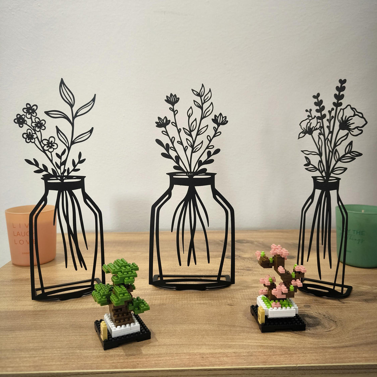 Home Décor Metal Floral Vase Holder Homeandso