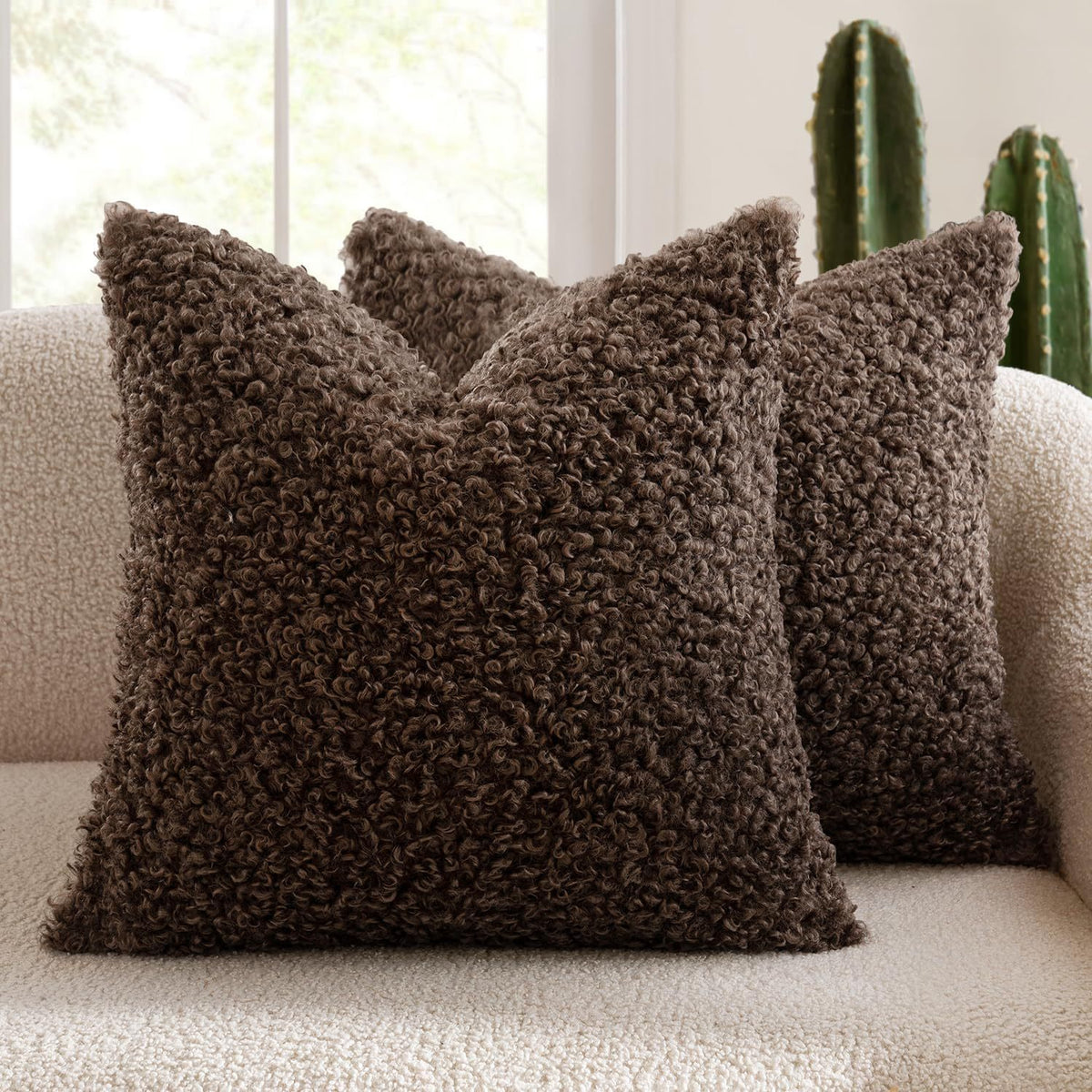 Plush Textured Decorative Cushion