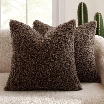 Fluffy Textured Decorative Pillow