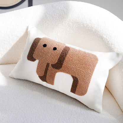 Artistic Animal-Themed Throw Pillow