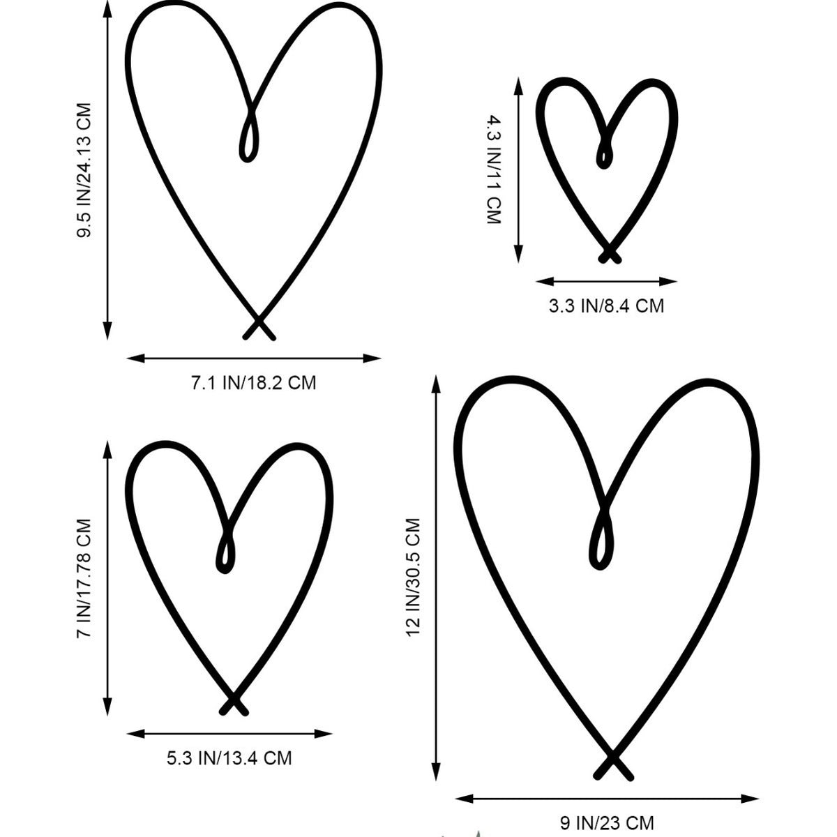 Heart-Shaped Decorative Wall Art Homeandso
