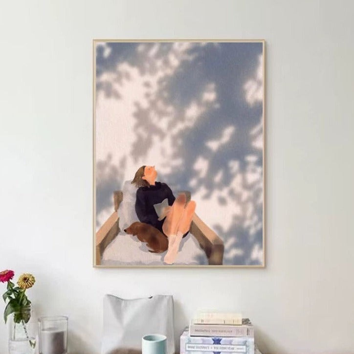 Framed Dreamy Landscape Art Print Homeandso