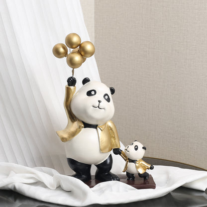 Whimsical Panda Sculpture Homeandso