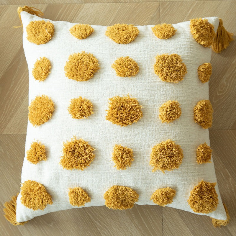 Textured Geometric Throw Pillow