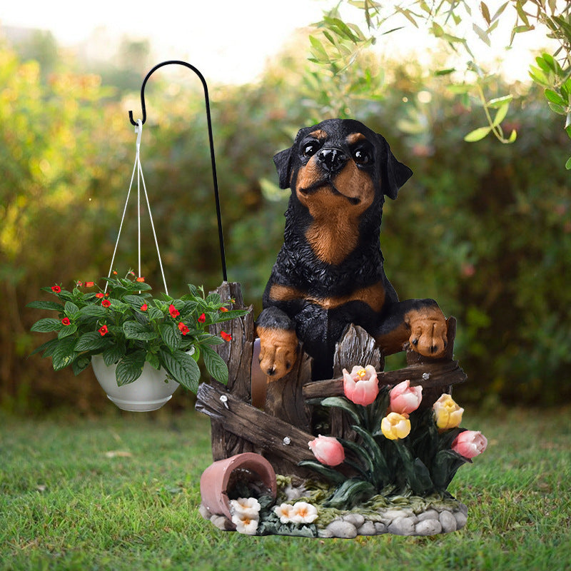 Garden Decor Dog Statue Homeandso