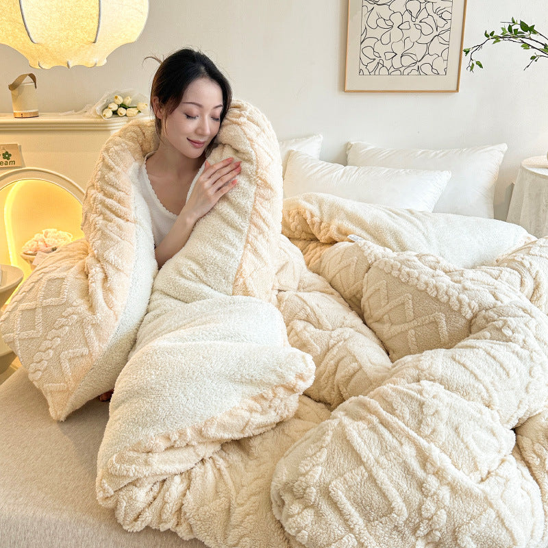 Plush Reversible Fuzzy Blanket