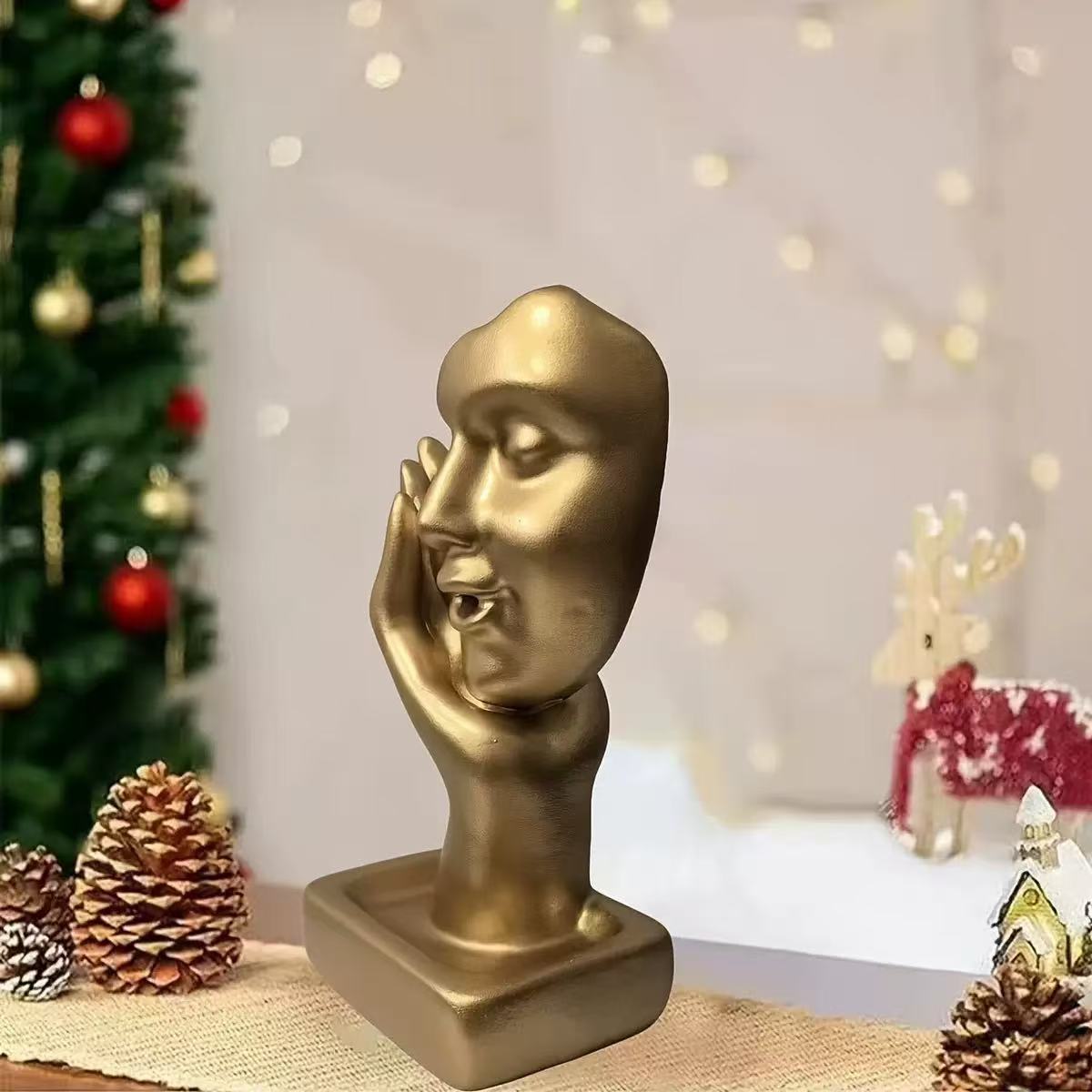 Artistic Face-Shaped Decorative Sculpture Homeandso