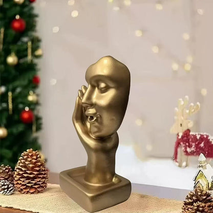 Artistic Face-Shaped Decorative Sculpture Homeandso