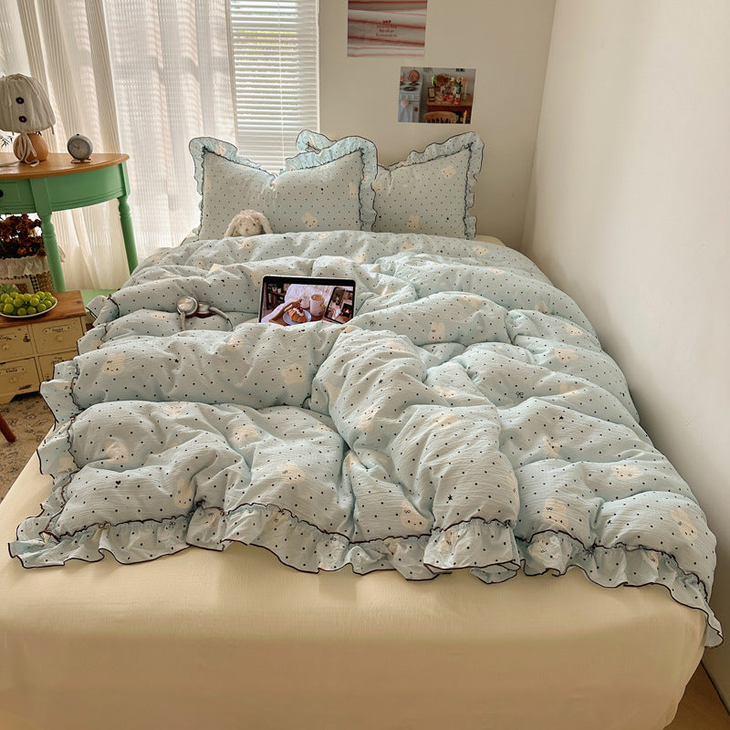 Soft Plush Cartoon-Themed Comforter Set
