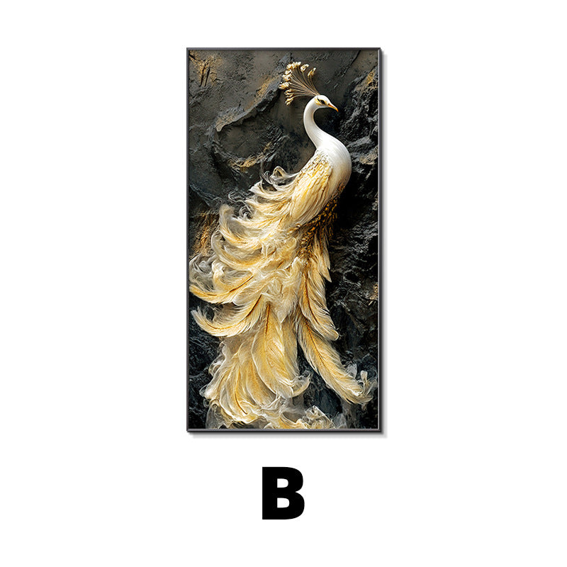 Elegant Framed Peacock Art Print Homeandso