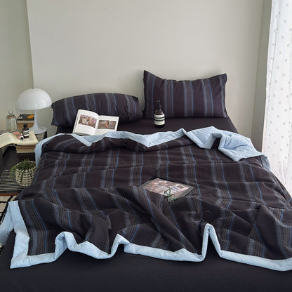 Decorative Textured Striped Duvet Cover Set Homeandso