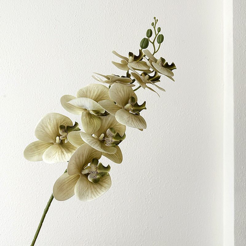 Elegant Faux Orchid Floral Stem