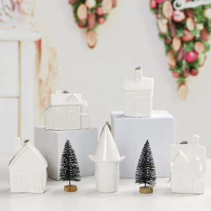 Home Decor Ceramic House Figurine Homeandso