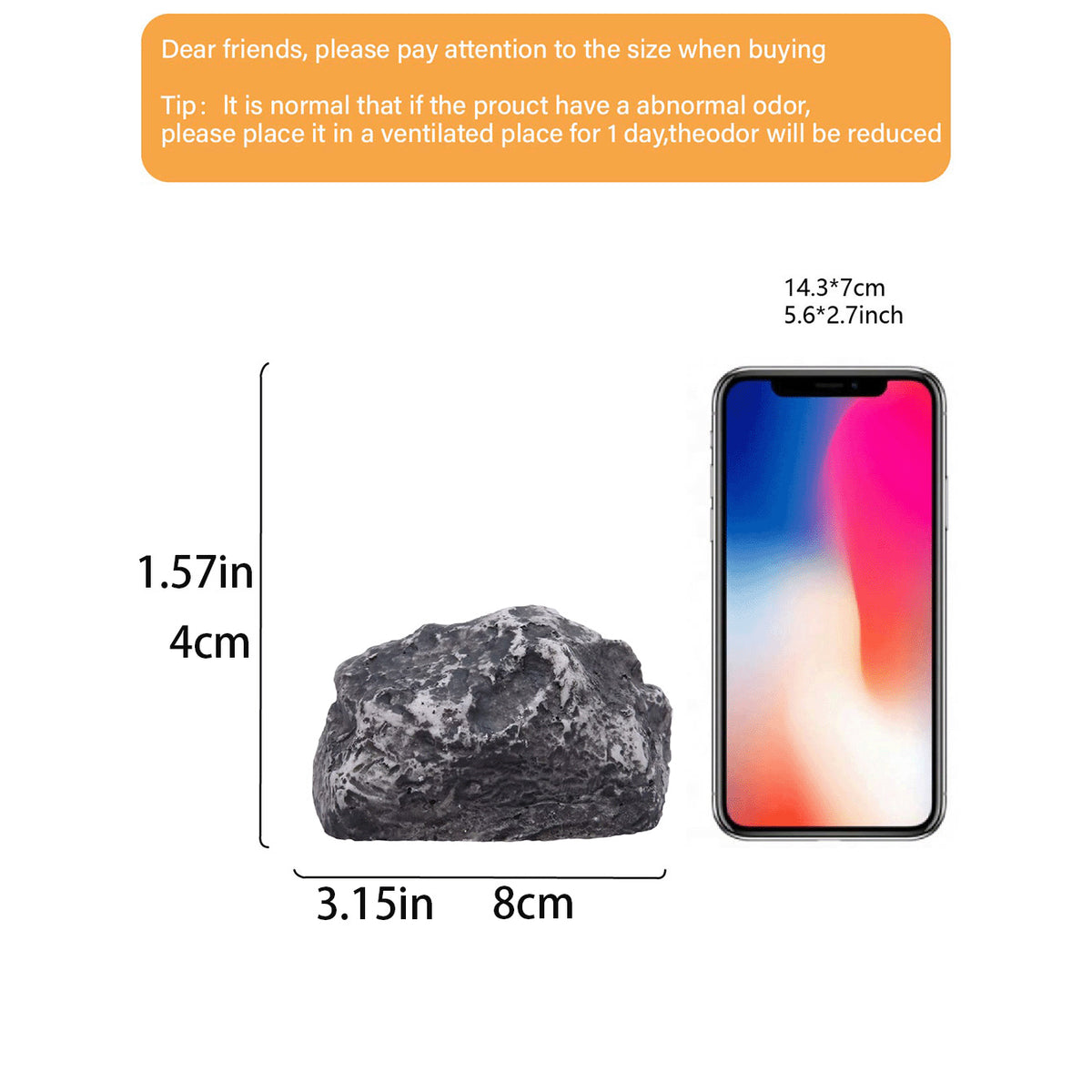 Decorative Rock-Shaped Phone Holder Homeandso