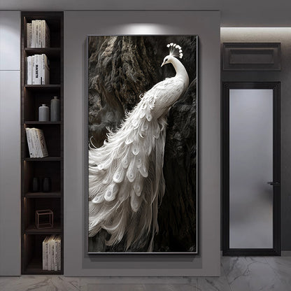 Elegant Framed Peacock Art Print Homeandso