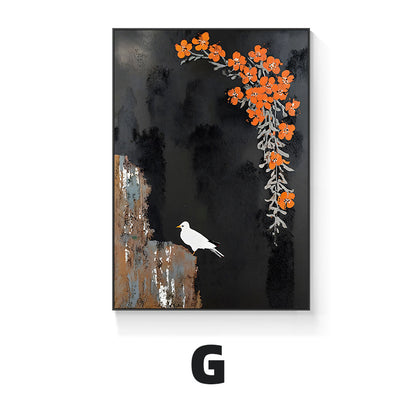 Asian-Inspired Decorative Framed Wall Art Homeandso