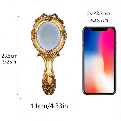 Vintage Floral Hand Mirror Homeandso