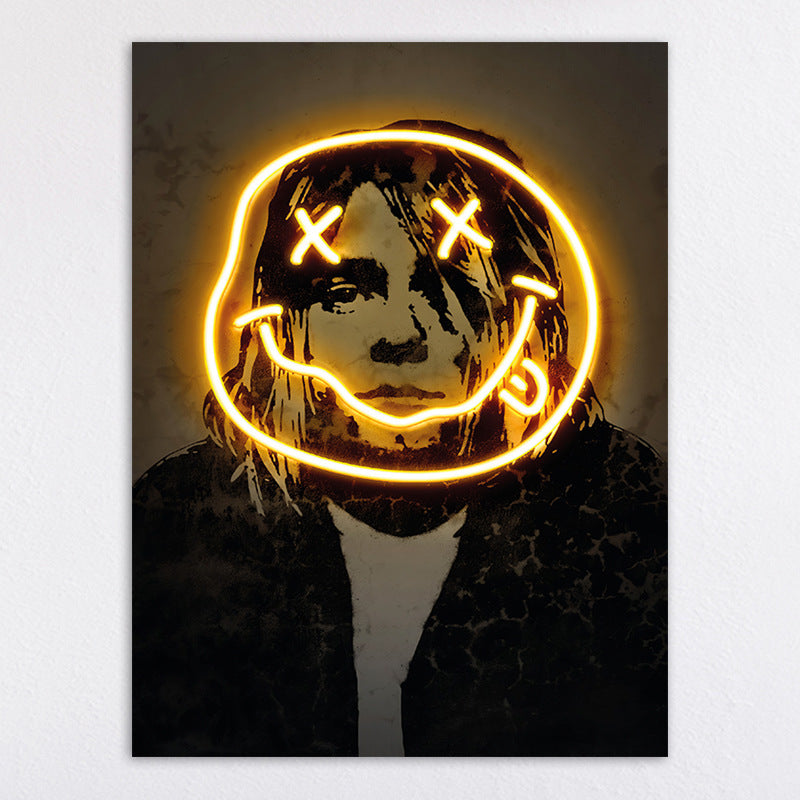Neon Illumination Street Art Print Homeandso
