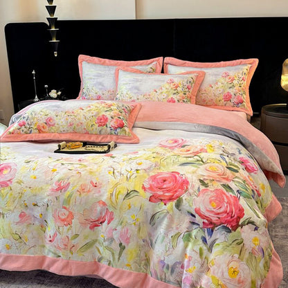 Floral Patterned Comforter Set