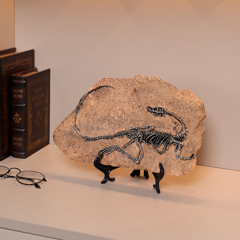 Dinosaur-Themed Decorative Fossil Sculpture Homeandso