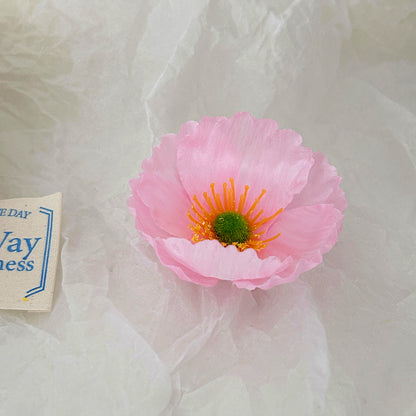 Realistic Fabric Flower Brooch