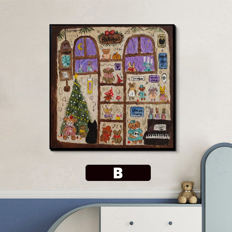 Whimsical Cat-Themed Decorative Wall Art Homeandso