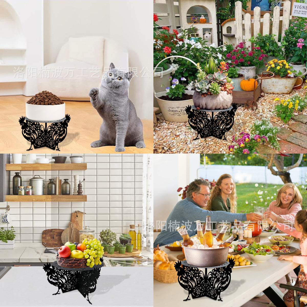 Decorative Metal Garden Planter Homeandso