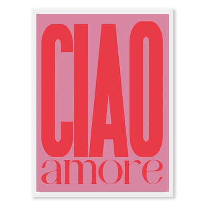 Pink Retro Love Quote Canvas Wall Art for Bedroom & Living Room Decor