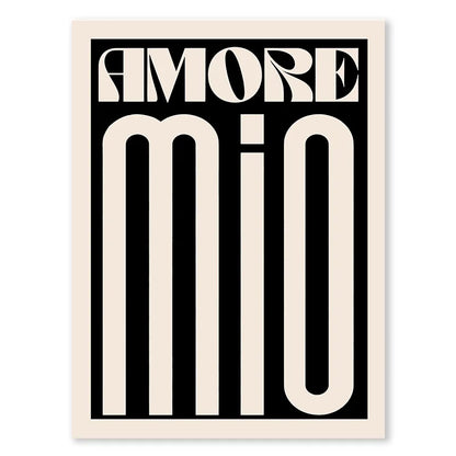 Pink Retro Love Quote Canvas Wall Art for Bedroom & Living Room Decor