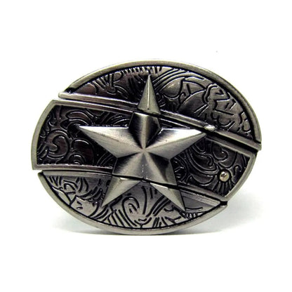 Men's Leather Punk Belt | Vintage Metal Buckle Designs