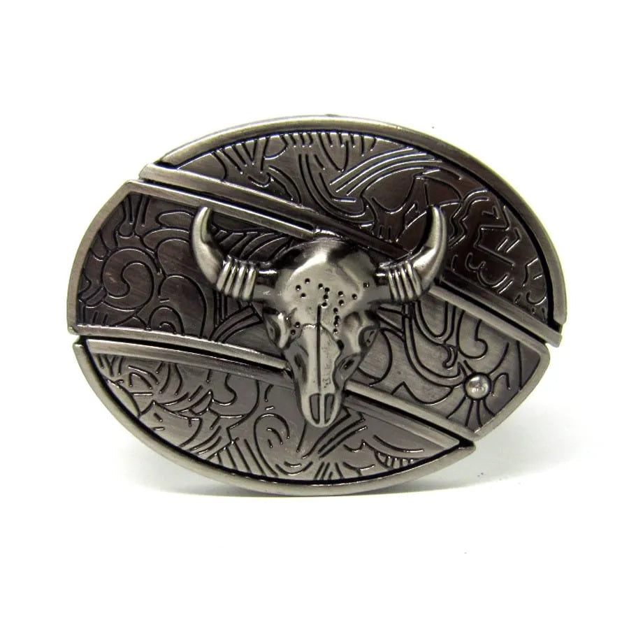 Men's Leather Punk Belt | Vintage Metal Buckle Designs
