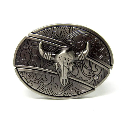 Men's Leather Punk Belt | Vintage Metal Buckle Designs