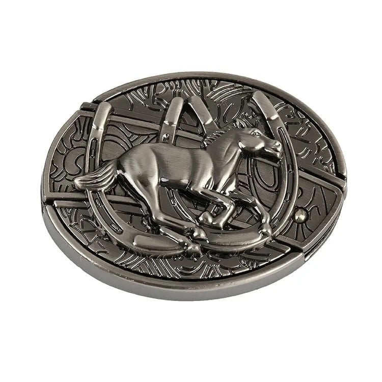 Men's Leather Punk Belt | Vintage Metal Buckle Designs