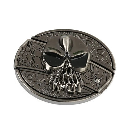 Men's Leather Punk Belt | Vintage Metal Buckle Designs