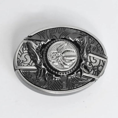 Men's Leather Punk Belt | Vintage Metal Buckle Designs