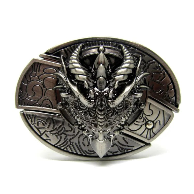 Men's Leather Punk Belt | Vintage Metal Buckle Designs