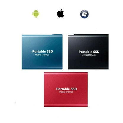 Portable SSD external hard drive with high-speed data transfer and compact design