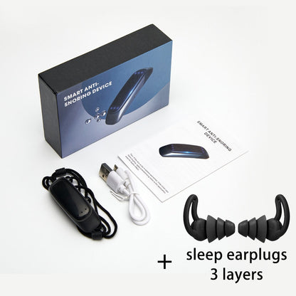 Intelligent anti-snoring device with muscle stimulation
