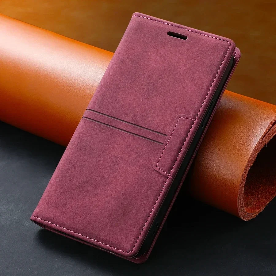 Google Pixel Wallet Case | Magnetic Flip Case with Card Slots